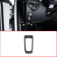 Soft Carbon Fiber For Mercedes Benz C Class W205 GLC Class X253 2015-2019 Car Electronic Handbrake Frame Trim Stickers Accessory 2024 - buy cheap