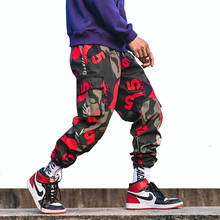 Hip Hip Streetwear Men's Camouflage Cargo Joggers Pants 2019 Spring Summer Men Harem Pants Trousers Casual Pant Thin WJ227 2024 - buy cheap