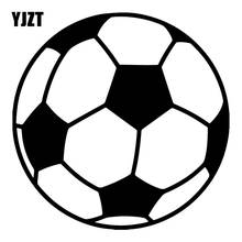 YJZT 16X16 см футбольный мяч креативный бампер украшение наклейка мультфильм окна автомобиля стикер C25-0390 2024 - купить недорого
