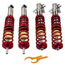 Front Rear Coilovers For VW Golf Mk1 Cabrio Rabbit Height Adjustable Suspension Lowering Coil Springs Shock absorber Red 2024 - buy cheap