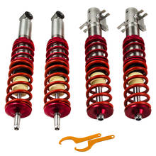 Coilovers delanteros y traseros para VW Golf Mk1 Cabrio Rabbit, muelle de suspensión de descenso de altura ajustable, amortiguador rojo 2024 - compra barato