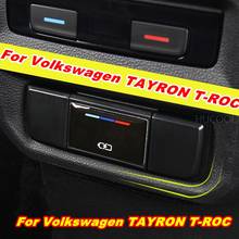 Salida de aire acondicionado trasera para Volkswagen TAYRON T-ROC, cubierta protectora de interfaz de carga USB, cubierta antipolvo, accesorios para coche 2024 - compra barato