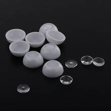 4 Pairs 12mm Acrylic Plastic Half Round Hollow BJD Doll Eyes with Separate 7mm Iris Dolls Dollfie DIY Making Accessories 2024 - buy cheap