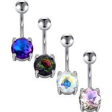 14g Belly Button Rings Stainless Steel Belly Piercing Barbells Belly Rings CZ Navel Rings Piercing Jewelry for Women 2024 - buy cheap