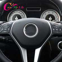 Color My Life Aluminum Car Steering Wheel Logo Circle Trim for Mercedes Benz B180 B200 B260 W245 W246 2012-2014 Accessories 2024 - buy cheap