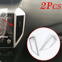 Chrome Fit For Subaru XV / Crosstrek XV Accessories 2018 2019 Interior Front Center Air Vent Cover Trims Decoration Molding 2pcs 2024 - buy cheap