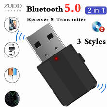 Mini Bluetooth 5.0 Audio Receiver Transmitter Stereo 2/4 IN 1AUX RCA USB 3.5mm Jack For TV PC Car Wireless Adapter Free Drive 2024 - buy cheap
