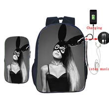 Ariana Grande 2 Pcs/Set Backpack School Bags for Teenagers Students Laptop Backpack Casual Girls Women Travel Shouler Backpack 2024 - buy cheap