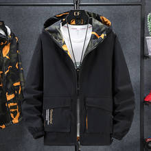 2020 Мужская осенняя куртка с длинным рукавом, куртка-бомбер, одежда для мотоцикла, пилот, полосатая ветровка, Мужская модная черная спортивная одежда 3XL 2024 - купить недорого