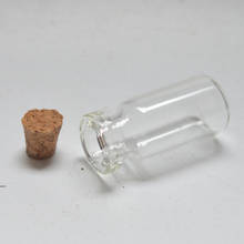 Frascos de vidro vazios pequenos da mensagem do desejo da garrafa clara de 20 pces com os mini recipientes da rolha 2ml da cortiça 2024 - compre barato