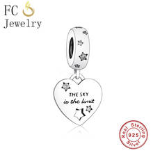 FC Jewelry Fit Original Charm Bracelet Authentic 925 Sterling Silver You Did It Heart Star Bead For Making Women Berloque 2022 2024 - buy cheap