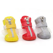 4 pcs/set Free Shipping Fashion Breathable Dog Shoes Pet Shoes Pet Dog Shoes Pattern Assorted Colors And Sizes Supply 2024 - buy cheap