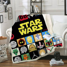 Disney-Manta de felpa de Star Wars Para Niños y Adolescentes, decoración para dormitorio, oficina, siesta, aire acondicionado, para sofá cama 2024 - compra barato