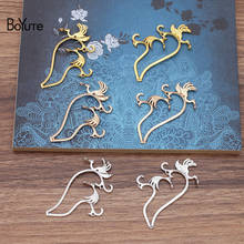BoYuTe Wholesale (10 Pieces/Lot) 47*63MM Bird Metal Alloy Materials Diy Hand Made Jewelry Accessories 2024 - buy cheap