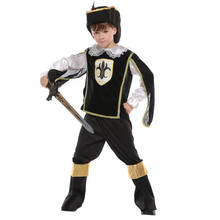 Fantasia infantil brilhante cavaleiro romano, fantasia de cavaleiro para meninos, halloween, carnaval, festa, cosplay 2024 - compre barato