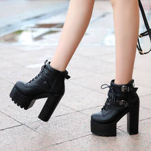 Super Light Thick Bottom 2020 Fashion Boots Model Fashion Show Autumn New Sexy High-heeled Women's Boots Nightclubs 2024 - buy cheap