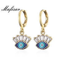 Mafisar-pendientes colgantes de ojo malvado para mujer y niña, joyería de fiesta, Color dorado, 2021 2024 - compra barato