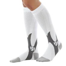 Hirigin Fashion Casual Compression Football Socks Sports Men Women Calf Shin Leg Running Fitness S~XXL 2024 - buy cheap