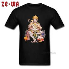 Hanuman T-shirt Custom Men T Shirts India God Monkey Printed Tops High Quality Cotton Tees Gift Tshirts Black Drop Shipping 2024 - buy cheap