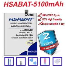 HSABAT Top Brand 100% New 5100mAh BN46 Battery for Xiaomi Redmi 7 Redmi7 Redmi Note 6 Redmi Note6 Note8 Note 8 in stock 2024 - buy cheap