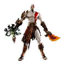 God of War 1pcs 7.5" NECA God of War Kratos in Golden Fleece Armor with Medusa Head PVC Action Figure Collection 2024 - buy cheap