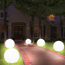 Bola de jardín LED con Control remoto, luces nocturnas para exteriores, lámpara de césped impermeable para Año Nuevo, fiesta de Navidad, decoración de iluminación para vacaciones 2024 - compra barato