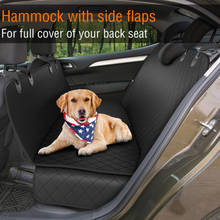 Cubierta de asiento de coche para perro, alfombrilla trasera de malla impermeable, hamaca de transporte para mascotas, Protector de cojín con cremallera y bolsillo para viaje automático 2024 - compra barato