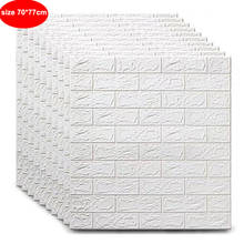 3D Brick Wall Sticker DIY Luxury Style Decor Foam Waterproof Covering Wallpaper for Kids Room Kitchen PE Stickers 70*77cm 2024 - buy cheap