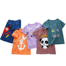 Fashion Cartoon Short Sleeve T-shirt Boy Boys Cotton T-shirts Little Girl Shirts Children's Summer Tops 2024 - buy cheap