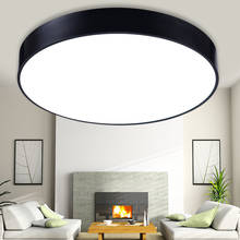 Luminária de teto de led redonda, criativa, luminária de teto para sala de estar, quarto, aprendizagem, cozinha, iluminação comercial para casa
