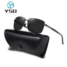 YSO Men Sunglasse Vintage Ultralight Aluminum Polarized Sunglasses Classic Brand Sunglasses Coating Lens Driving Eyewear For Men 2024 - buy cheap