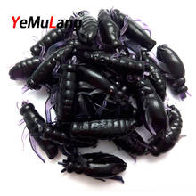 YeMuLang 10pcs/lot 2CM Black Soft Fishing Lures Set Insect Cricket Artificial Bait Lure Fishing Swimbait For Fishing Tackle 2024 - buy cheap