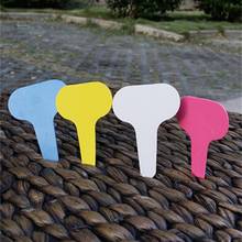 100 Pcs Garden Labels Europe T Shape Gardening Potting Label Sorting Sign Tag Ticket Plastic Marker Writing Plug In Card 2024 - buy cheap