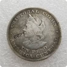 1896 EL SALVADOR 1 PESO(Colon) COPY commemorative coins-replica coins medal coins collectibles 2024 - buy cheap