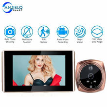 New 4.3 Inch Video Peephole Security Doorbell 720P Visual Intercom Night-Vision PIR Smart Wifi Doorbell 2024 - buy cheap