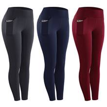 WomanYoga-Pantalones deportivos elásticos, pantalón de secado rápido con bolsillos, transpirable, para gimnasio, entrenamiento al aire libre, ajustados 2024 - compra barato