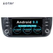 Aotsr-radio multimedia con GPS para coche, radio con reproductor DVD, Android 9,0, grabadora, para Fiat Punto 2012-2018 Linea 2012 2024 - compra barato