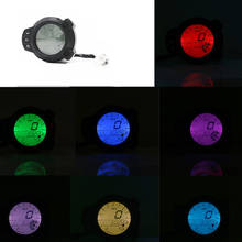 LCD Digital Speedometer Odometer Tachometer Gauge Kmh/Mph For Honda Yamaha KTN Kawasaki Suzuki Chopper 2024 - buy cheap
