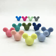 DIY lot of 10pcs Mickey Baby Teething Beads Cartoon Silicone Beads For Necklaces BPA Free Teether Toy Accessories Nursing 2024 - buy cheap