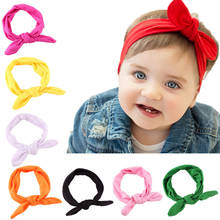 1/5PCS Kids Headband Bow baby Girl Rabbit Ear Hairbands Turban Knot Kids Turbans Accessoire Faixa Cabelo Para Bebe Headband 2024 - buy cheap