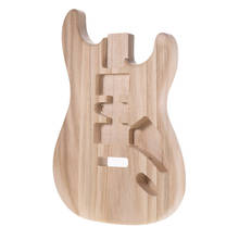Corpo de guitarra elétrica sem acabamento de madeira para violão elétrico faça você mesmo peças de reposição 2024 - compre barato