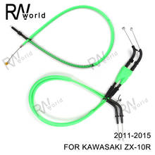 Motorcycle Replacement Throttle Line Clutch Cable Steel Wire For KAWASAKI ZX-10R 2011 2012 2013 2014 2015 ZX10 R 11 12 13 14 15 2024 - buy cheap