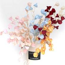 1pc 3 forks Simulation Lantern Flower Wedding Party Decor Artificial Silk Fake Flowers Diy Flower Arrangement Room Ornaments 2024 - buy cheap