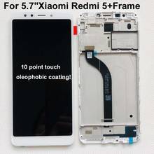 5,7 для Xiaomi Redmi 5 ЖК-дисплей + сенсорная панель дигитайзер с рамкой для xiaomi redmi5 Оригинальный ЖК-дисплей 2024 - купить недорого