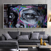 Face Eyes Graffiti Posters Canvas Paintings Wall Art Figures Graffiti Posters Prints Living Room Home Wall Decoration 2024 - buy cheap