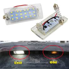 Lâmpada para luz de led canbus branca, 2 peças, iluminação para placa de carro, 18 smd 3528, para bmw e53 x5 2005-2011 e83 x3 03-10 2024 - compre barato