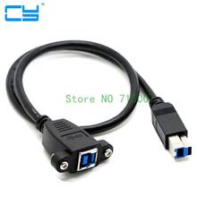 Super Speed USB 3.0 back panel mount B female To Male B type extension cable 0.5m 50cm 2024 - buy cheap