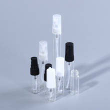 Mini botella de Perfume portátil, frasco de vidrio vacío, tubo de prueba de muestra, pulverizador rellenable, 50 piezas, 2ML, 3ML, 5ML, 10ML 2024 - compra barato