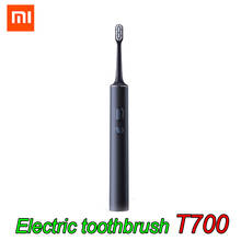 Xiaomi mijia t700, escova de dentes elétrica, original, adulto, ultrassônica, automática, escova de dentes recarregável usb 2024 - compre barato