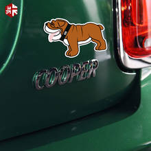 1 Pc Bulldog Car Window Sticker Body Decal Aluminum Alloy Cover For MINI Cooper R50 R53 R55 R56 R57 R58 R60 R61 F54 F55 F56 F60 2024 - buy cheap